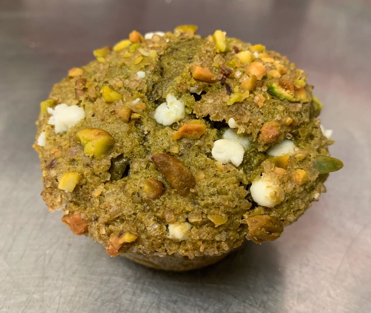 Pistachio & White Chocolate Matcha Muffin
