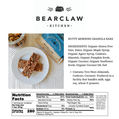 Nutty Morning Granola Bar