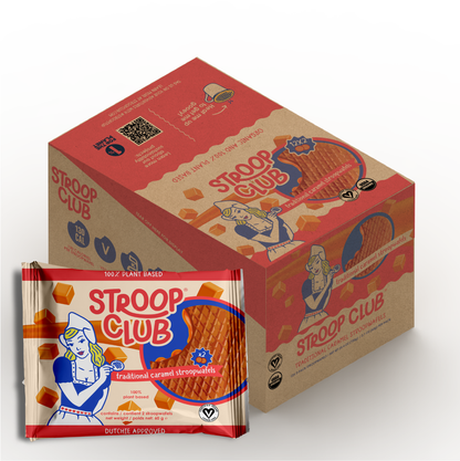 Traditional Caramel Organic and Plant-Based Stroopwafel 2-pa