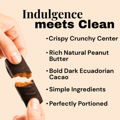 Low Sugar Keto Candy - PB Caramel Crunch (Gluten-Free Vegan)
